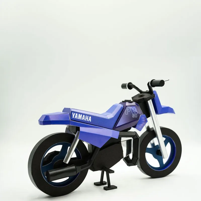 YAMAHA PW50越野機車紙模型 06