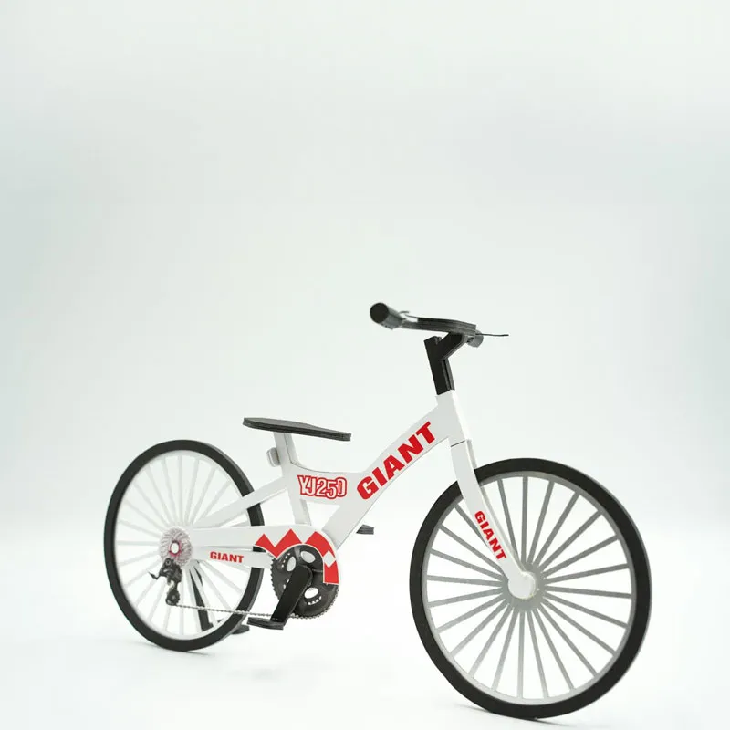 兒童腳踏車紙模型 02