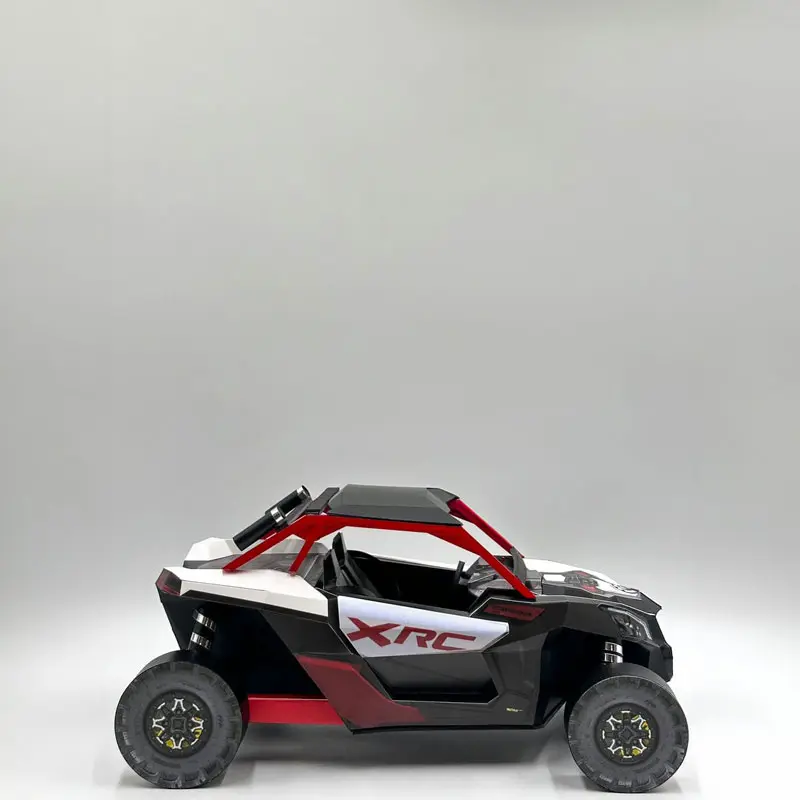 紅色沙灘車紙模型 04