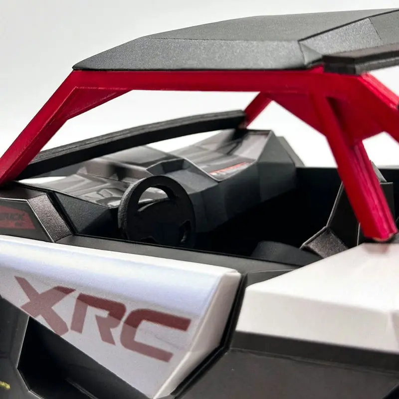 紅色沙灘車紙模型 11